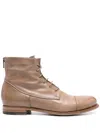 Pantanetti Leather Ankle Boots In Multi