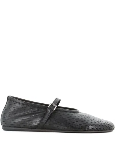 Pantanetti Woven Leather Ballet Flats