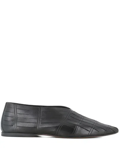 Pantanetti Leather Ballet Flats
