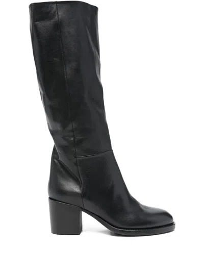 Pantanetti Leather Boots In Black