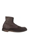 Pantanetti Man Ankle Boots Charcoal Size 9 Leather In Gray