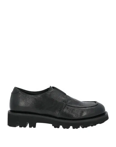Pantanetti Man Loafers Black Size 7 Leather