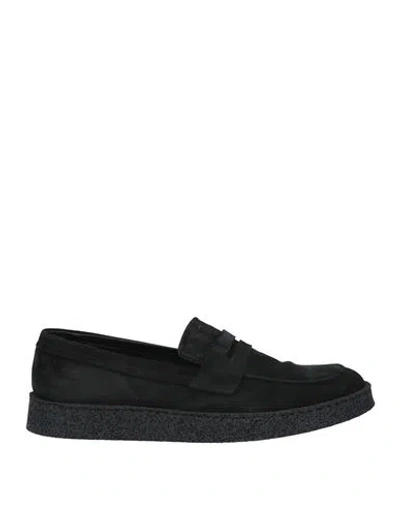 Pantanetti Man Loafers Black Size 7 Leather In Black