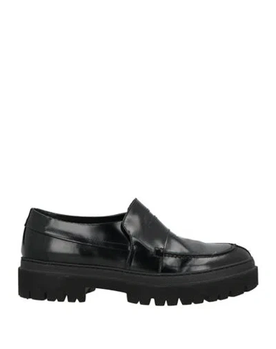 Pantanetti Man Loafers Black Size 9 Leather