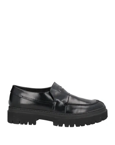 Pantanetti Man Loafers Black Size 9 Leather