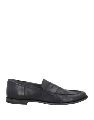 Pantanetti Man Loafers Midnight Blue Size 7 Leather