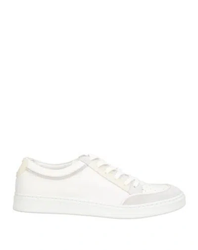 Pantanetti Man Sneakers White Size 7 Leather