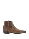Pantanetti Pull-on Leather Boots In Brown