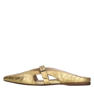 Pantanetti Sandals In Oro Metallici E Grigi