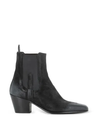 Pantanetti Square-toe Chelsea Boots In Black