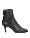 Pantanetti Woman Ankle Boots Black Size 7 Leather In Black
