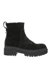 Pantanetti Woman Ankle Boots Black Size 7 Leather