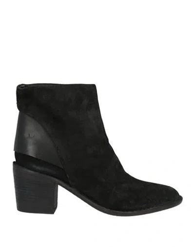 Pantanetti Woman Ankle Boots Black Size 7 Leather