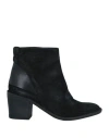 Pantanetti Woman Ankle Boots Black Size 7 Leather In Black