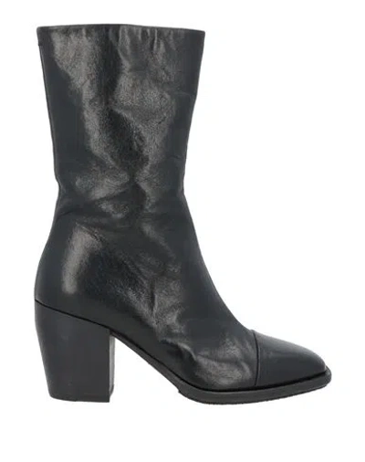 Pantanetti Woman Ankle Boots Black Size 7 Soft Leather