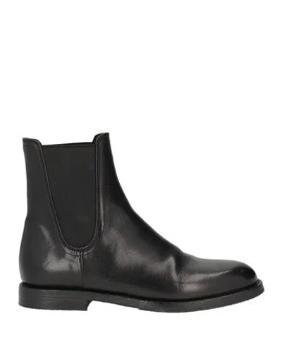 Pantanetti Woman Ankle Boots Black Size 8 Leather