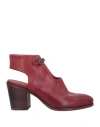 Pantanetti Woman Ankle Boots Brick Red Size 7 Leather