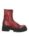 Pantanetti Woman Ankle Boots Brick Size 7 Leather