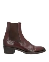 Pantanetti Woman Ankle Boots Chocolate Brown Size 7 Leather