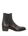 Pantanetti Woman Ankle Boots Dark Brown Size 7 Leather In Brown