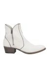 Pantanetti Woman Ankle Boots Light Grey Size 7 Leather In Grey