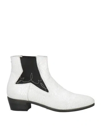 Pantanetti Woman Ankle Boots White Size 8 Leather