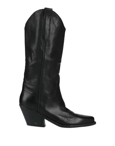 Pantanetti Woman Boot Black Size 10 Leather