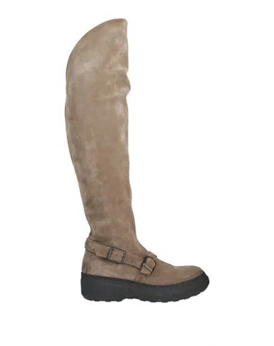 Pantanetti Woman Boot Grey Size 7 Leather