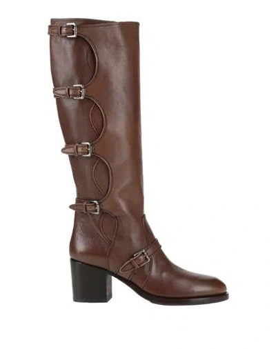 Pantanetti Woman Boot Light Brown Size 7 Leather