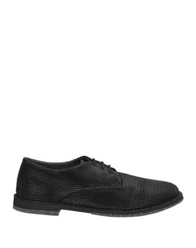 Pantanetti Woman Lace-up Shoes Black Size 7 Leather