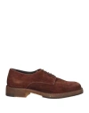 Pantanetti Woman Lace-up Shoes Brown Size 5 Leather
