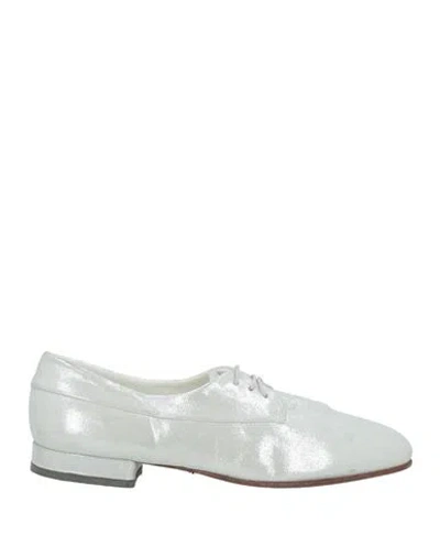 Pantanetti Woman Lace-up Shoes Ivory Size 7 Leather In White