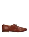 Pantanetti Woman Lace-up Shoes Tan Size 8 Soft Leather In Tan