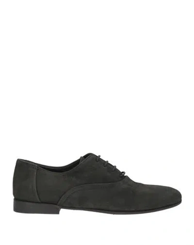 Pantanetti Woman Lace-up Shoes Black Size 7 Leather