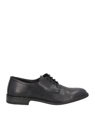 Pantanetti Woman Lace-up Shoes Black Size 9 Leather