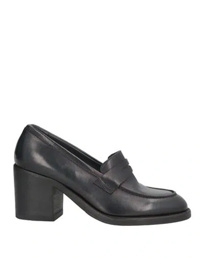 Pantanetti Woman Loafers Black Size 7 Leather