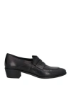 Pantanetti Woman Loafers Black Size 7 Soft Leather In Black