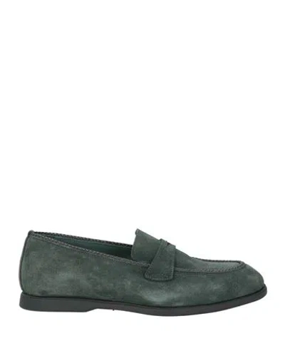 Pantanetti Woman Loafers Dark Green Size 7 Leather