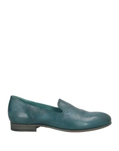Pantanetti Woman Loafers Deep Teal Size 5 Leather