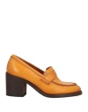 Pantanetti Woman Loafers Marigold Size 7 Leather