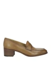 Pantanetti Woman Loafers Military Green Size 10 Leather In Green