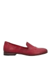 Pantanetti Woman Loafers Red Size 11 Leather