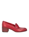 Pantanetti Woman Loafers Red Size 7 Leather