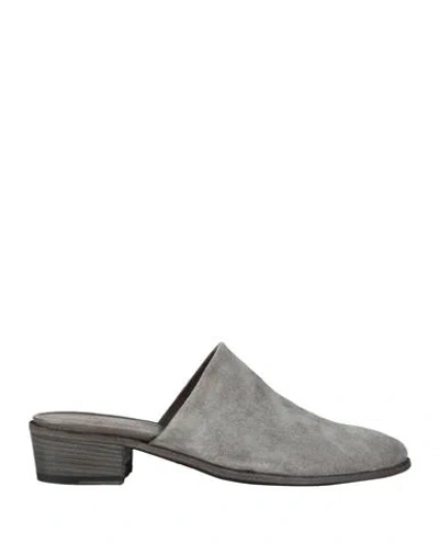 Pantanetti Woman Mules & Clogs Grey Size 7 Leather