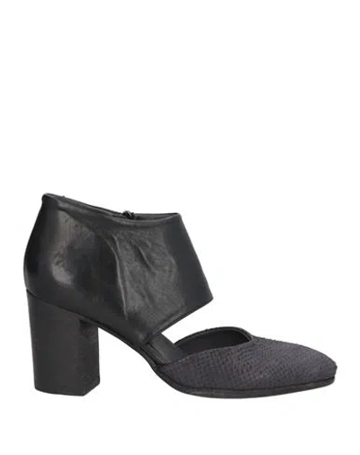 Pantanetti Woman Pumps Midnight Blue Size 7 Leather