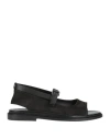 Pantanetti Woman Sandals Black Size 7 Leather In Black
