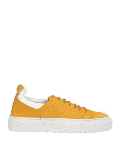 Pantanetti Woman Sneakers Mustard Size 7 Leather In Yellow