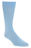 Pantherella Gadsbury Fil Coupé Dot Dress Socks In Blue