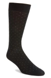 Pantherella Gadsbury Fil Coupé Dot Dress Socks In Black