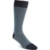 Pantherella Highbury Houndstooth Dress Socks In Light Blue/navy